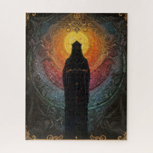 Puzzle Figura eléctrica desconocida y misteriosa sagrada