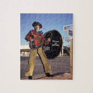 Puzzle Figura muestra del vaquero que acoge con