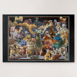 Puzzle Figuras de gatos y perros