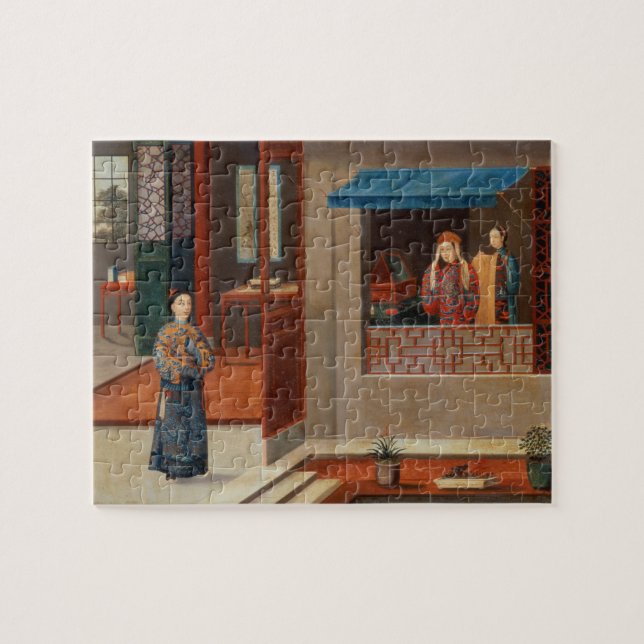 Puzzle Figuras en un interior del vestuario (Horizontal)