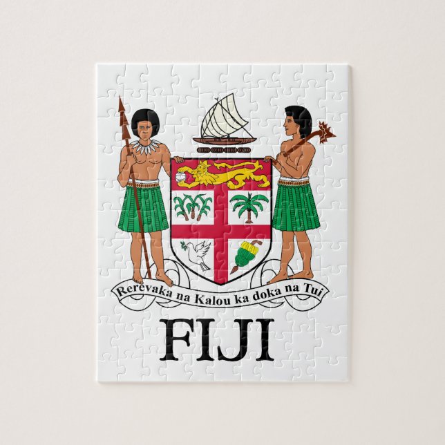 Puzzle FIJI - emblema/bandera/escudo de armas/símbolo (Vertical)