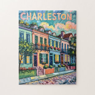 Puzzle Fila de Arcoíris de Charleston Colorido Van Gogh V