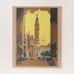 Puzzle Filadelfia estilo vintage