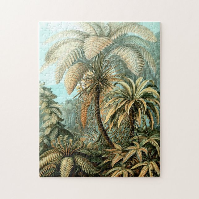 Puzzle Filicinae de Ernst Haeckel (helechos de árbol) Jig (Vertical)