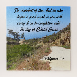 Puzzle Filipinas 1:6 Confianza en la Biblia Verse el pais