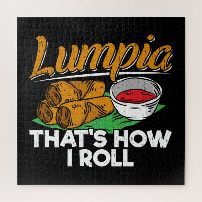 Puzzle Filipinas: Cita de comida filipina Lumpia (Vertical)