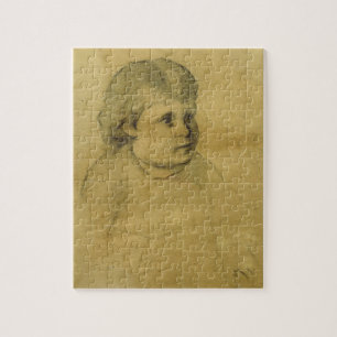 Puzzle Fille menudo (carbón de leña)