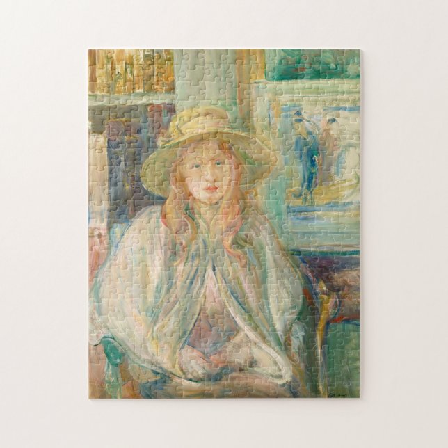 Puzzle Fillette au Chapeau de Paille | Berthe Morisot (Vertical)