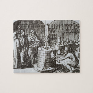 Puzzle Filósofos herméticos y un alquimista, de la 'mus