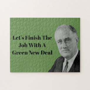 Puzzle Finalizar El Nuevo Trato Verde De Trabajo