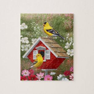 Puzzle Finches de oro y matorral