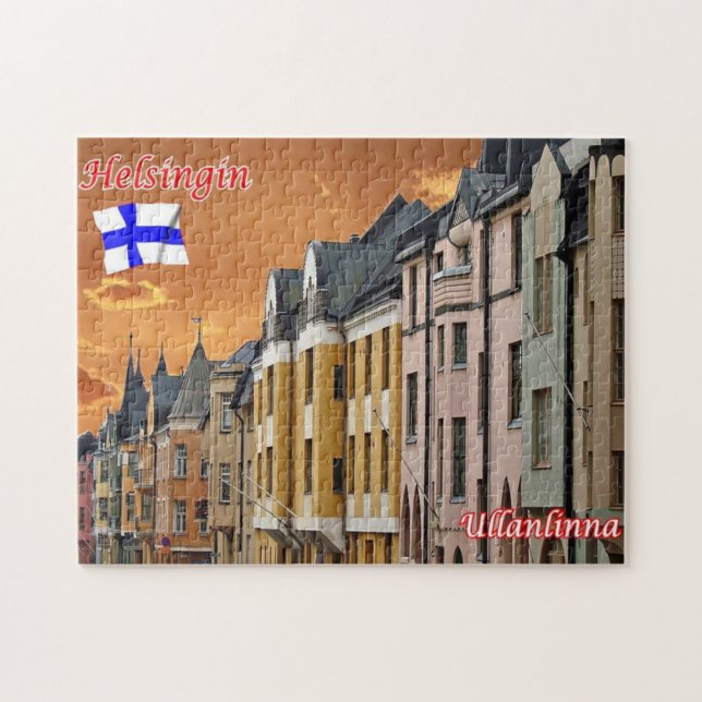 Puzzle Finlandia - Helsinki - Helsingfors - (Horizontal)