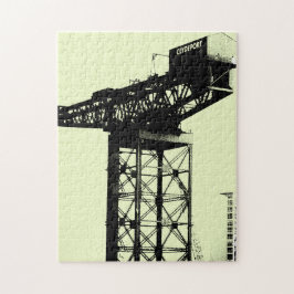 Puzzle Finnieston Crane, Glasgow, Escocia