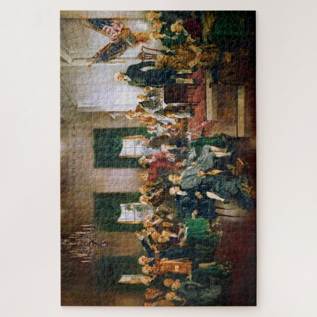 Puzzle Firma de la Constitución de los Estados Unidos de  (Vertical)