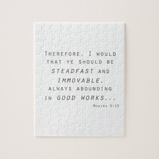 Puzzle firme inamovible mosiah lleva la escritura (Vertical)