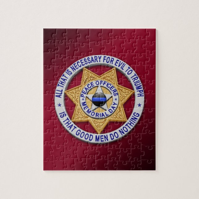 Puzzle Firme placa estelar de la línea azul (Vertical)