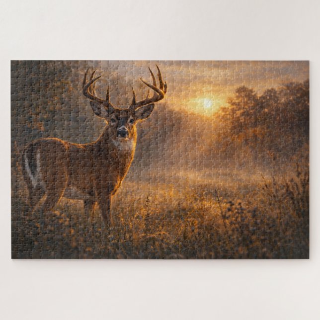 Puzzle First Light | Arte de Venado de Cola Blanca | Romp (Horizontal)