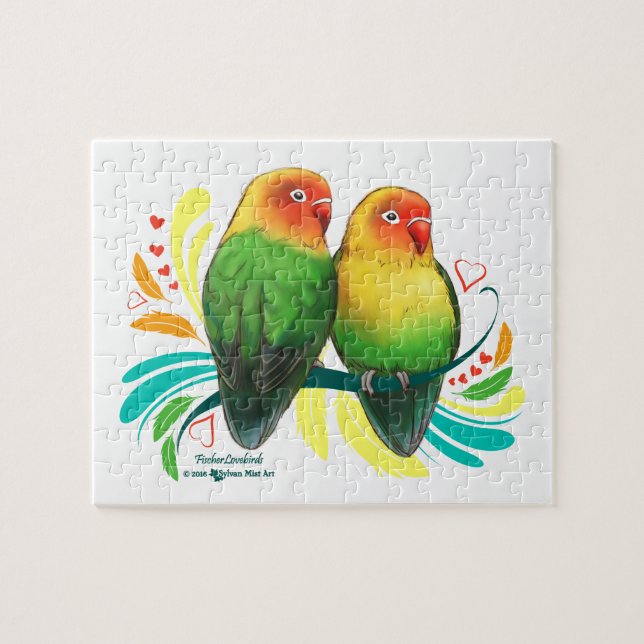 Puzzle Fischer Lovebirds (Horizontal)
