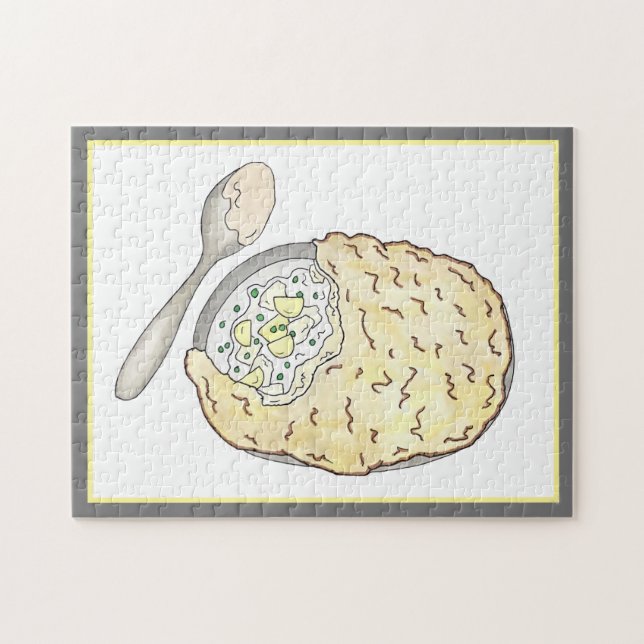 Puzzle Fisherman's Fish Pie UK Pub Food Cuisine (Horizontal)