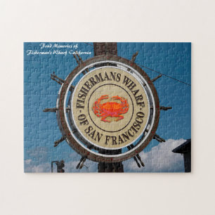 Puzzle Fisherman's Wharf California. Saludos de Navidad 