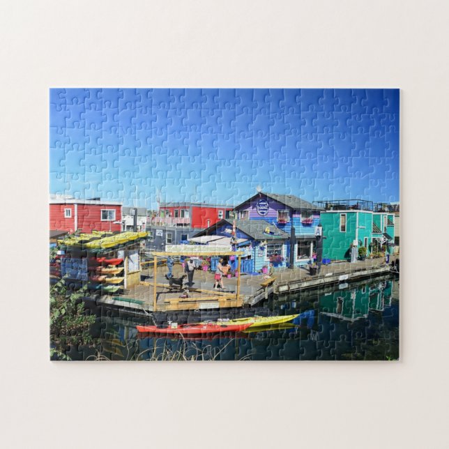 Puzzle Fisherman's Wharf Victoria Columbia Británica Cana (Horizontal)