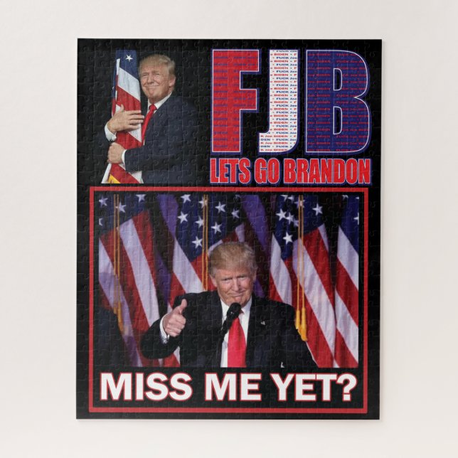 Puzzle FJB - Vamos Brandon - Presidente Trump (Vertical)