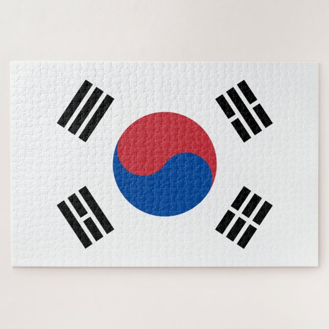 Puzzle Flag of South Korea (ROK) (Horizontal)