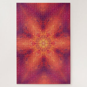 Puzzle Flamante Fiery Phoenix Quemando Copo de Nieve