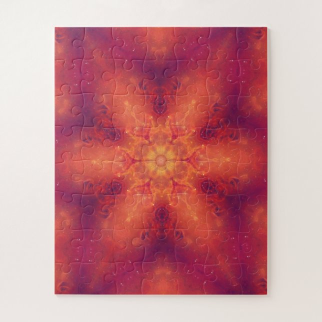Puzzle Flamante Fiery Phoenix Quemando Copo de Nieve (Vertical)