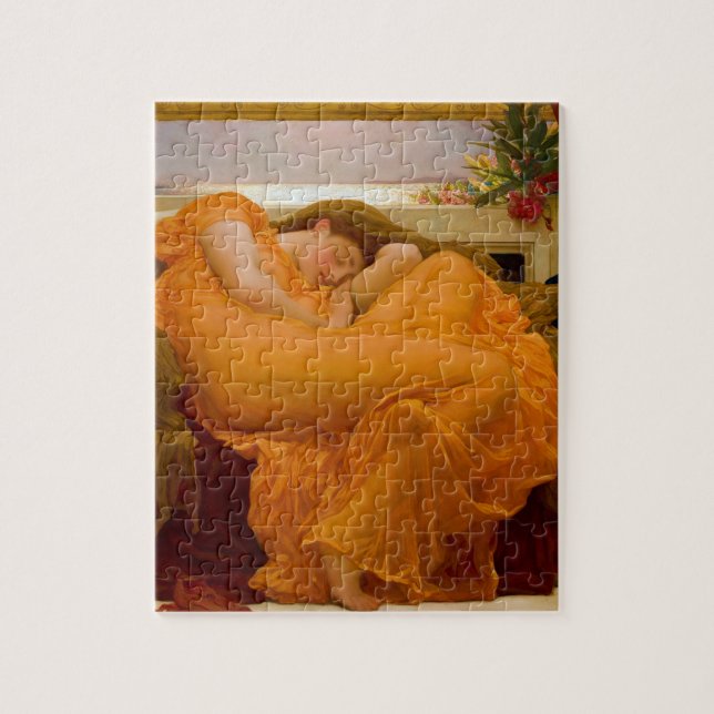 Puzzle Flamante junio de Sir Frederic Leighton (Vertical)