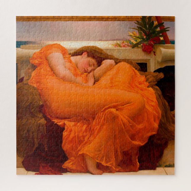 Puzzle Flamante junio por Lord Frederic Leighton (Vertical)
