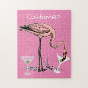 Puzzle Flamingo Beber Martini Thunder_Cove