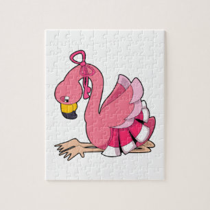 Puzzle Flamingo con cinta