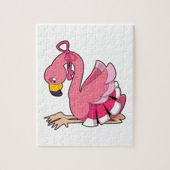 Puzzle Flamingo con cinta (Vertical)