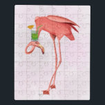 Puzzle Flamingo con cóctel<br><div class="desc">Flamingo y Cocktail 1 de Fab Funky. Flamingo balanceando un cóctel en la cabeza. | 192370D</div>