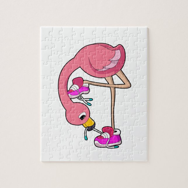 Puzzle Flamingo con zapatos (Vertical)
