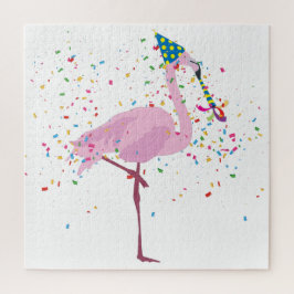 Puzzle Flamingo de fiesta - Animales con Fiesta