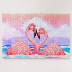 Puzzle Flamingo Lovers