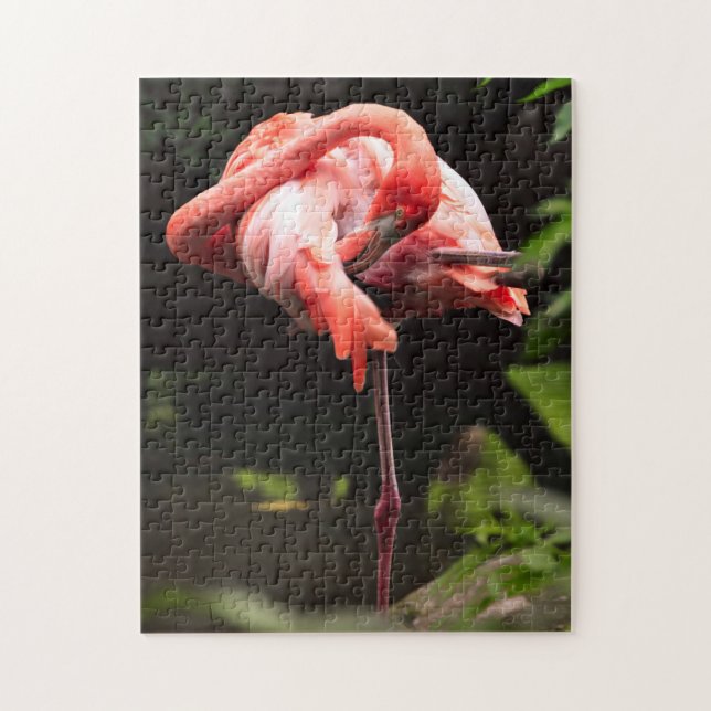 Puzzle Flamingo rosa bonito (Vertical)