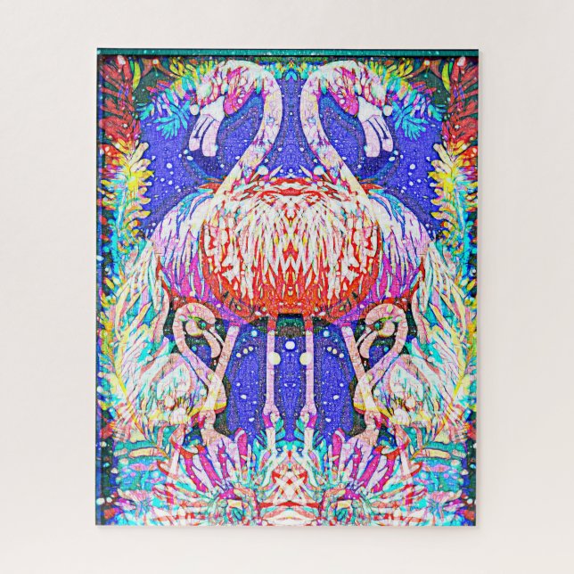 Puzzle Flamingos (Vertical)