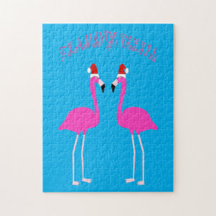 Puzzle Flamingos Lesbianas de Navidad Flamingo Belles
