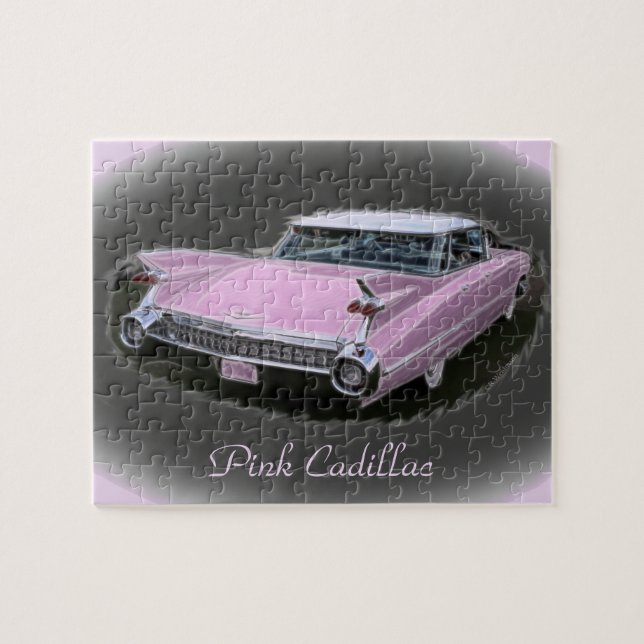 Puzzle Flash rosado de Cadillac (Horizontal)
