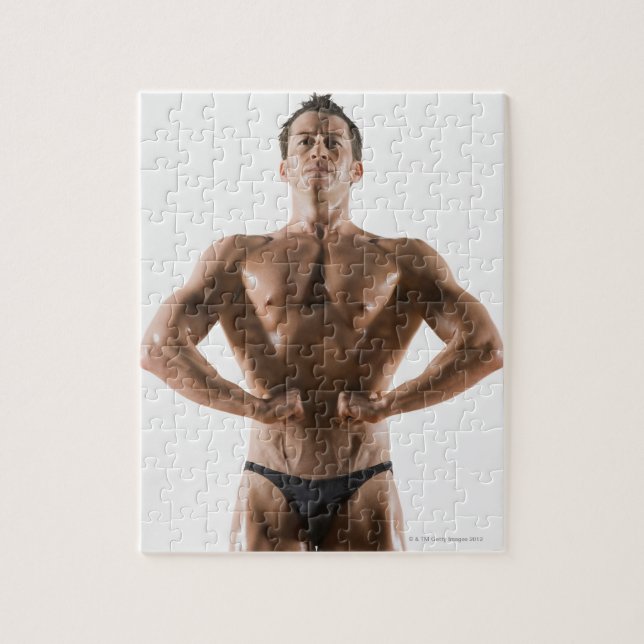 Puzzle Flexing y posando (Vertical)