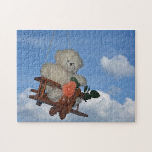 Puzzle Fliegender Teddybär