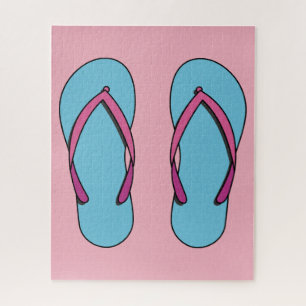 Puzzle Flip Flops de playa