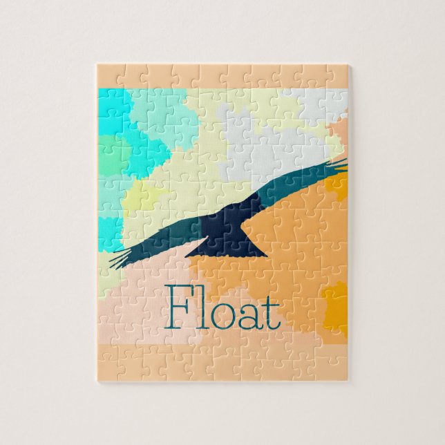 Puzzle "Float" Un pájaro estilizado que se eleva sobre la (Vertical)