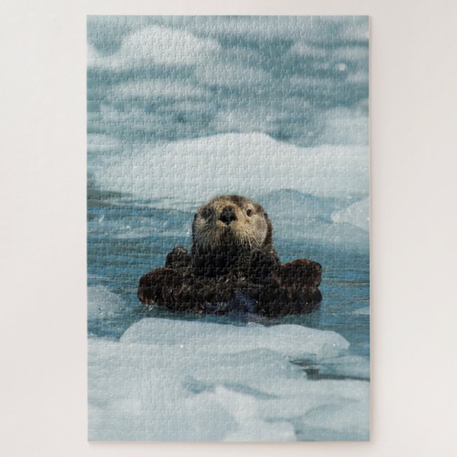 Puzzle Floating Otter (Vertical)