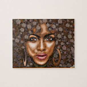 Puzzle Flor africana - Mujer Bonito -