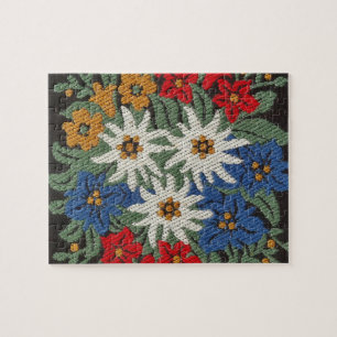 Puzzle Flor alpina suiza Edelweiss