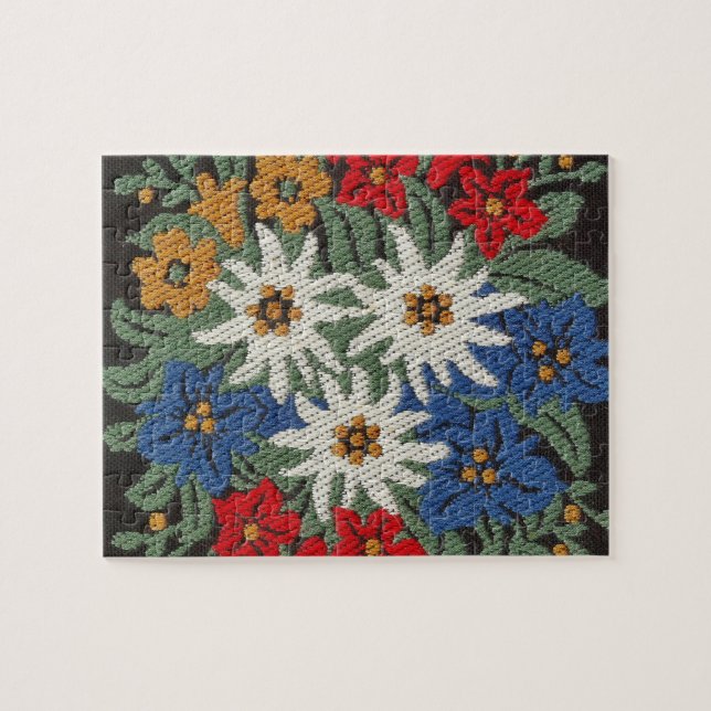 Puzzle Flor alpina suiza Edelweiss (Horizontal)